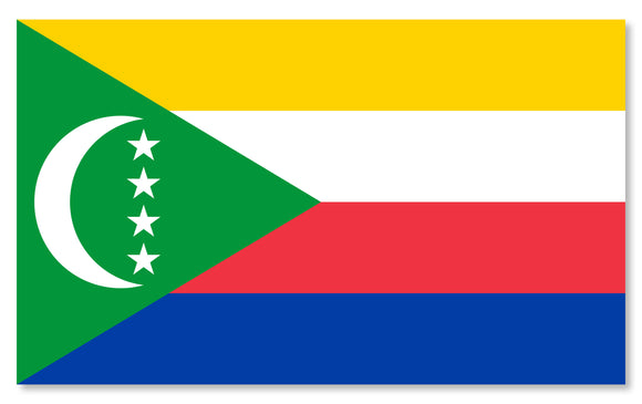 Comoros Flag Car Truck Window Bumper Laptop Cup Cooler Vinyl Sticker Decal 4