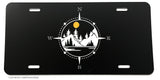 Compass Lake Outdoor Camping Hiking Car Truck License Plate Cover - OwnTheAvenue