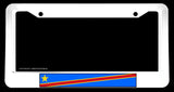 Congo World Country Flag Car Truck White License Plate Frame - OwnTheAvenue