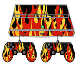 Fire Flames Vinyl Skin Wrap Sticker For Video Game Console + 2 Controllers - OwnTheAvenue
