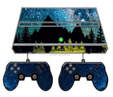 Mountains Galaxy Vinyl Skin Wrap For Gaming Consoles + 2 Controller Skins - OwnTheAvenue