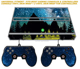 Mountains Galaxy Vinyl Skin Wrap For Gaming Consoles + 2 Controller Skins - OwnTheAvenue