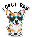 Corgi Dad Dog Puppy Pet Car Truck Laptop Bumper Vinyl Sticker 4" - OwnTheAvenue