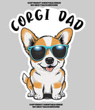 Corgi Dad Dog Puppy Pet Car Truck Laptop Bumper Vinyl Sticker 4" - OwnTheAvenue