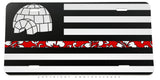 Libertarian Flag Boogaloo Movement Igloo Auto Metal License Plate - OwnTheAvenue