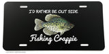 Fishing Crappie Lake Outdoor Camping Hiking License Plate Cover - OwnTheAvenue