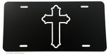 Cross Front Jesus Religious Christ Christian Logo V01 License Plate Cover - OwnTheAvenue