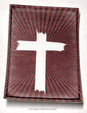 Cross Christian Christ Religious Vintage Style Vertical Iron On Patch - OwnTheAvenue