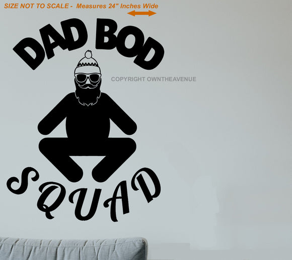 Dad Bod Squad Funny Joke Humor Office Home Wall Decor Decal 24