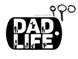 Dad Life Funny Joke Gag Model V01 Keychain Necklace Metal Tag - OwnTheAvenue