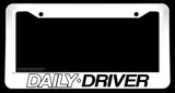 Daily Driver JDM Racing Drifting Car Truck White License Plate Frame - OwnTheAvenue