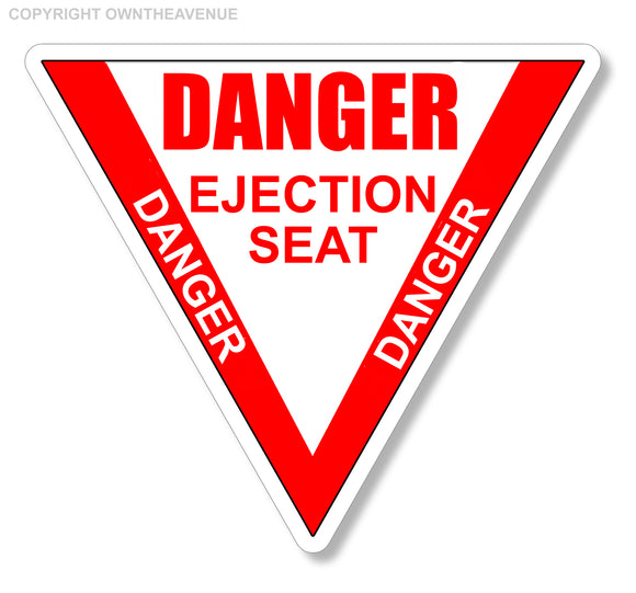 Motorcycle Danger Ejection Seat Aircraft Pilot Safety Warning Decal Sticker - OwnTheAvenue