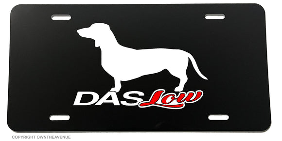 Das Low Euro JDM Weiner Dog Funny Joke Lowered Racing License Plate Cover - OwnTheAvenue