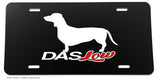 Das Low Euro JDM Weiner Dog Funny Joke Lowered Racing License Plate Cover - OwnTheAvenue