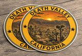 2 Pack - Death Valley California Souvenir Car Truck Laptop Vinyl Sticker Decals 4"