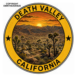 2 Pack - Death Valley California Souvenir Car Truck Laptop Vinyl Sticker Decals 4"