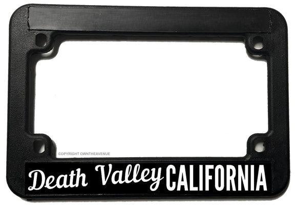Death Valley California Motorcycle License Plate Frame - OwnTheAvenue