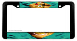 Delaware Wavey Original Vintage Style Flag License Plate Frame - OwnTheAvenue