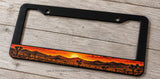 Desert Mountains Cactus Off Road Truck SUV License Plate Frame