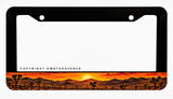 Desert Mountains Cactus Off Road Truck SUV License Plate Frame