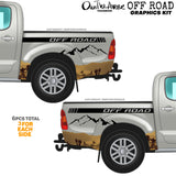x2 Off Road 4x4 Lifted Truck Desert Scene Mountains Vinyl Decor Decal Graphics Kit - OwnTheAvenue