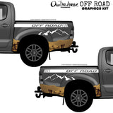 x2 Off Road 4x4 Lifted Truck Desert Scene Mountains Vinyl Decor Decal Graphics Kit - OwnTheAvenue