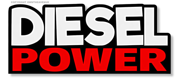 Diesel Power Turbo Blower Truck Lift Vinyl Sticker Decal 4