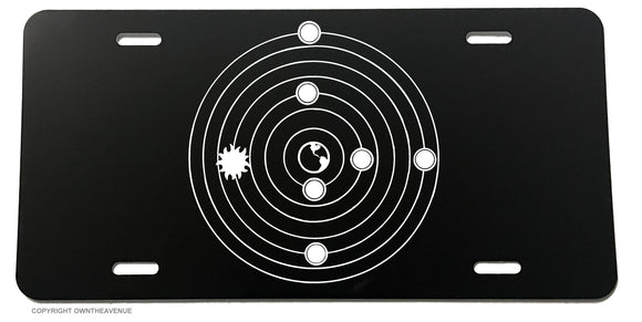 Solar System Planets Outer Space Astrology License Plate Cover - OwnTheAvenue