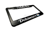 I'd Rather Be In Delaware Vintage Style V02 License Plate Frame - OwnTheAvenue