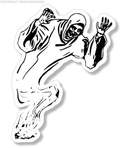Ghost Vintage Jk Retro Grim Reaper Skeleton Car Truck Laptop Vinyl Sticker Decal v01 - OwnTheAvenue