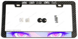Anime JDM Kanji Racing Heart Eyes Japan Carbon Fiber License Plate Frame - OwnTheAvenue