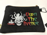 OwnTheAvenue Rasta Skull Octopus Skate JDM Vintage Style Purse Bag Handmade - OwnTheAvenue