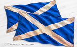 x2 Scotland Scottish Flag Rustic Style Model V01 Vinyl Sticker Decals 4"