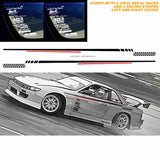 DIY Racing Car Side Body JDM Drifting Racing Vinyl Decal Decoration Sticker Kit