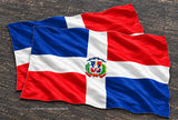 2Pcs Dominican Republic Flags Model V01 Vinyl Sticker Decals 4" Each