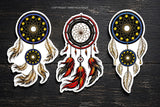 3Pcs Dreamcatcher Dream Catcher Native American Vinyl Sticker Decals 3"