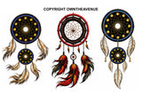 3Pcs Dreamcatcher Dream Catcher Native American Holographic Sticker Decals