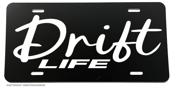 Drift Life Drifting JDM Racing Auto License Plate