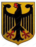 German Germany Coat of Arms Vintage Style Sticker Decal 4" - OwnTheAvenue