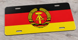 East German Germany Flag Auto Metal License Plate