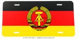 East German Germany Flag Auto Metal License Plate