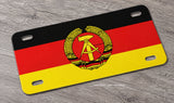 East Germany German Flag Motorcycle Metal License Plate