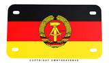 East Germany German Flag Motorcycle Metal License Plate