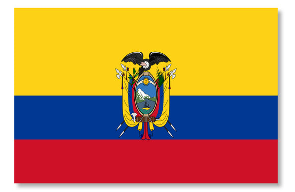 Ecuador Country Flag Ecuadorian Car Truck Window Bumper Laptop Sticker Decal 4
