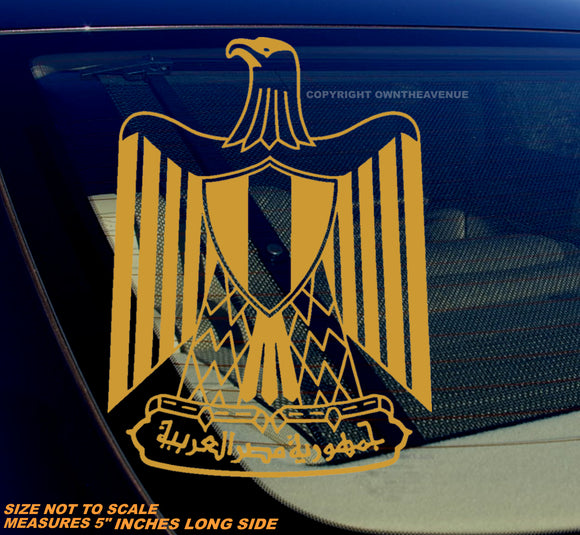 Egypt Egyptian Coat of Arms Vinyl Decal Sticker Bronze Gold 5