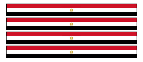 Egypt Egyptian Flag Racing Stripes Vinyl Sticker Decals 6