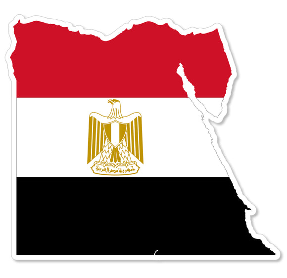 Egypt Flag Map Outline Vinyl Sticker Decal 4