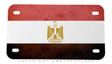 Egypt Flag Rustic Style Motorcycle License Plate - OwnTheAvenue