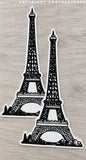 x2 Eiffel Tower France Souvenir Car Truck Laptop Vinyl Sticker Decal 4.75"
