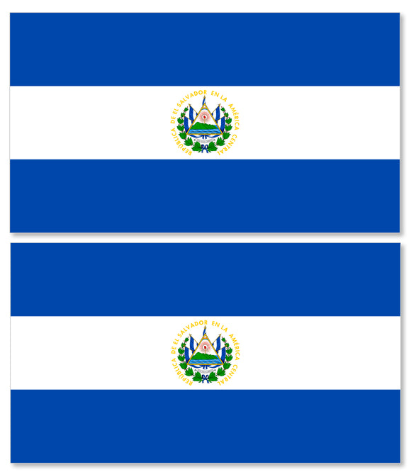 x2 El Salvador Salvadorian Car Truck Window Bumper Laptop Vinyl Sticker Decals - OwnTheAvenue